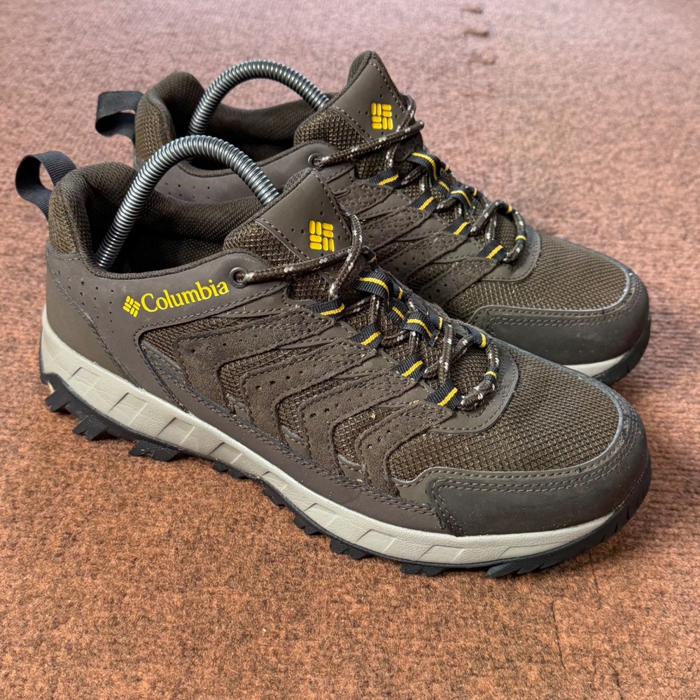 Columbia Peakfreak Nomad Brown Yellow Hiking Shoes Mens 8.5W YI4686-231 B+